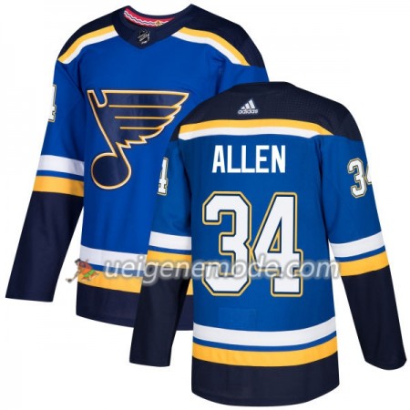Herren Eishockey St. Louis Blues Trikot Jake Allen 34 Adidas 2017-2018 Blau Authentic